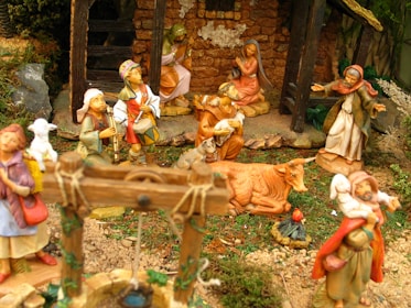 Bright and engaging animated Bible story scene with children and animals.