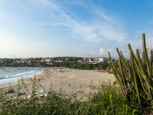 A beach with a lot of people on it — Puerto Escondido, Mexico