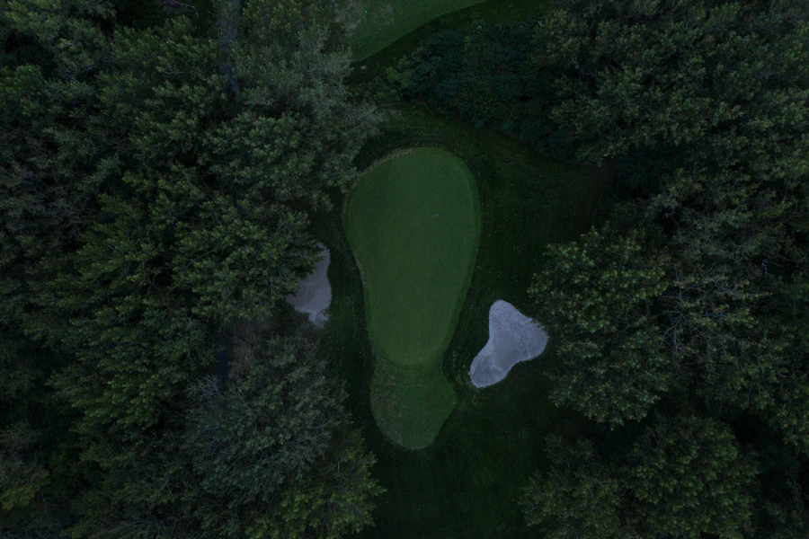 Aerial golf course