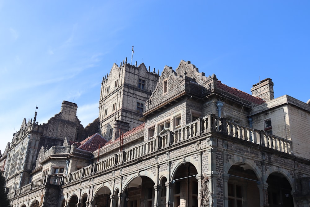 a large building with a clock tower on top of it