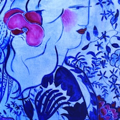 A charming, feminine design featuring Katniss Everdeen surrounded by flowers.