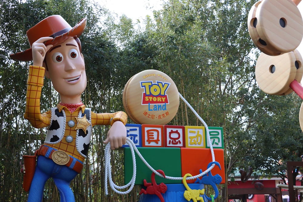 a toy story ride with woody the cowboy