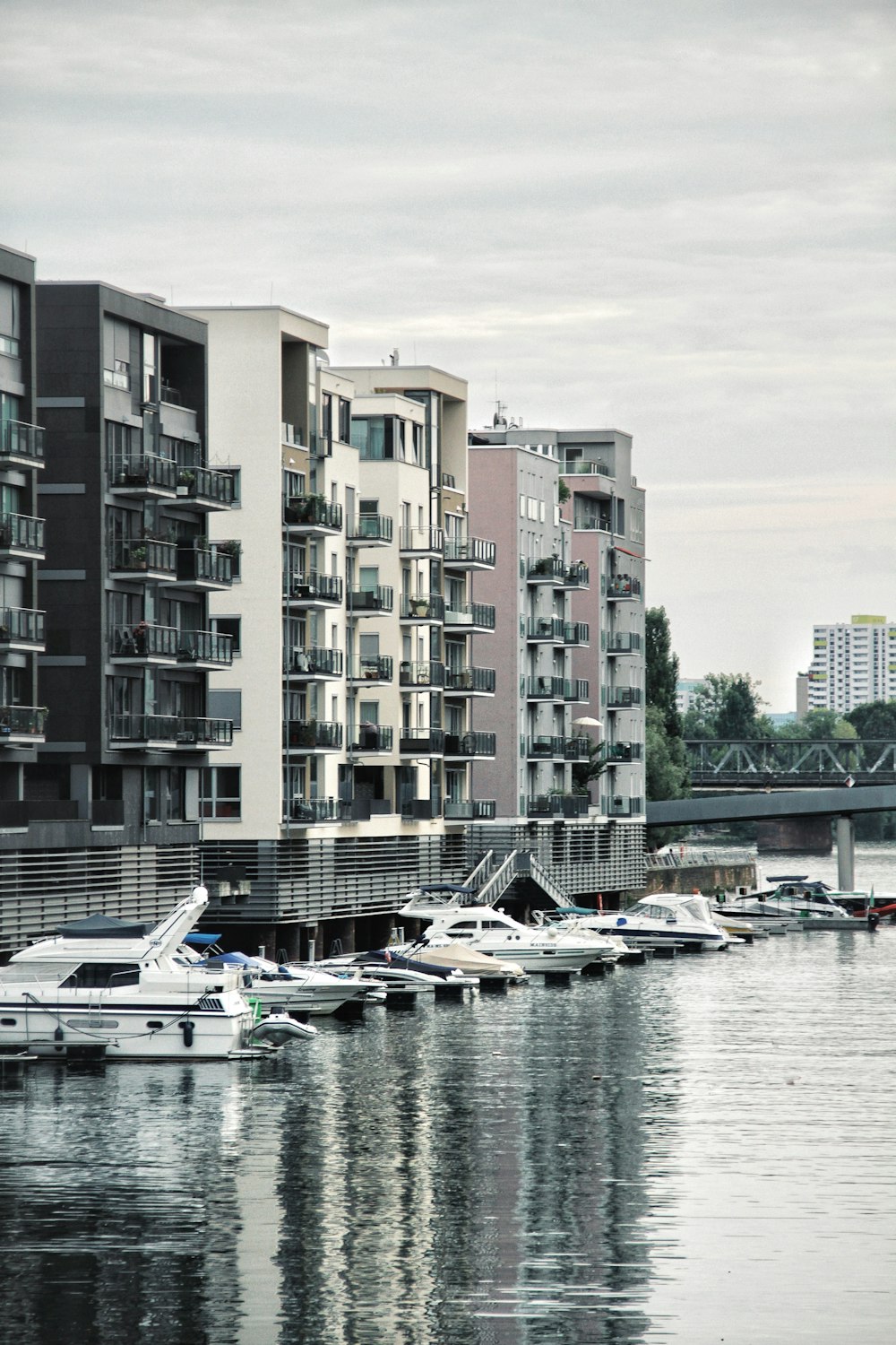 a body of water filled with lots of boats