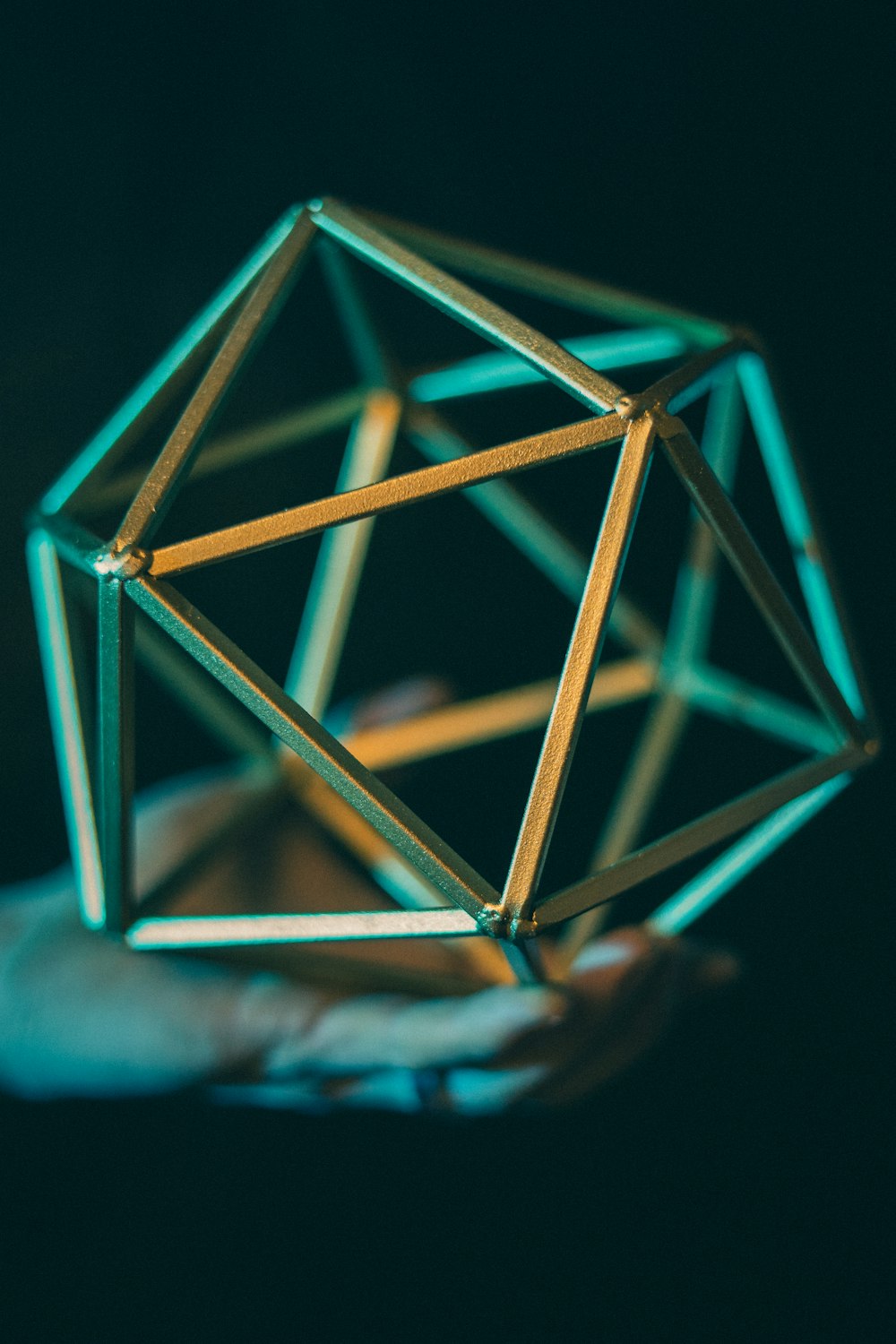 a person holding a small metal object in their hand