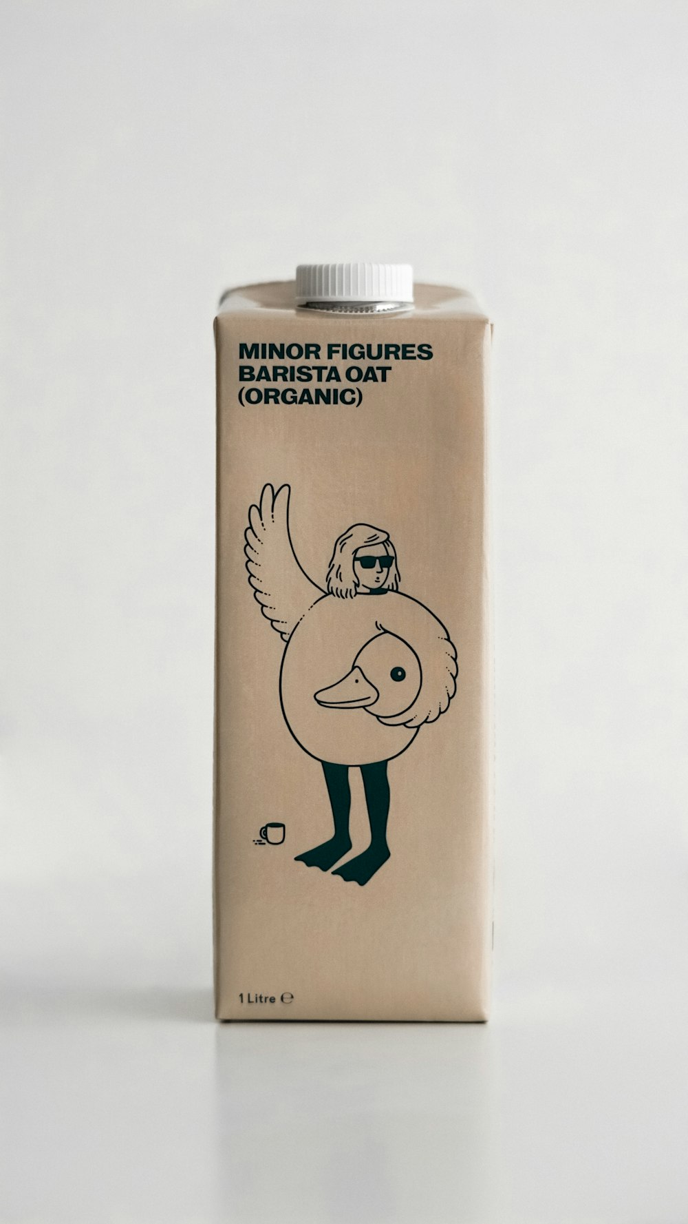 a carton of milk with a picture of a bird on it