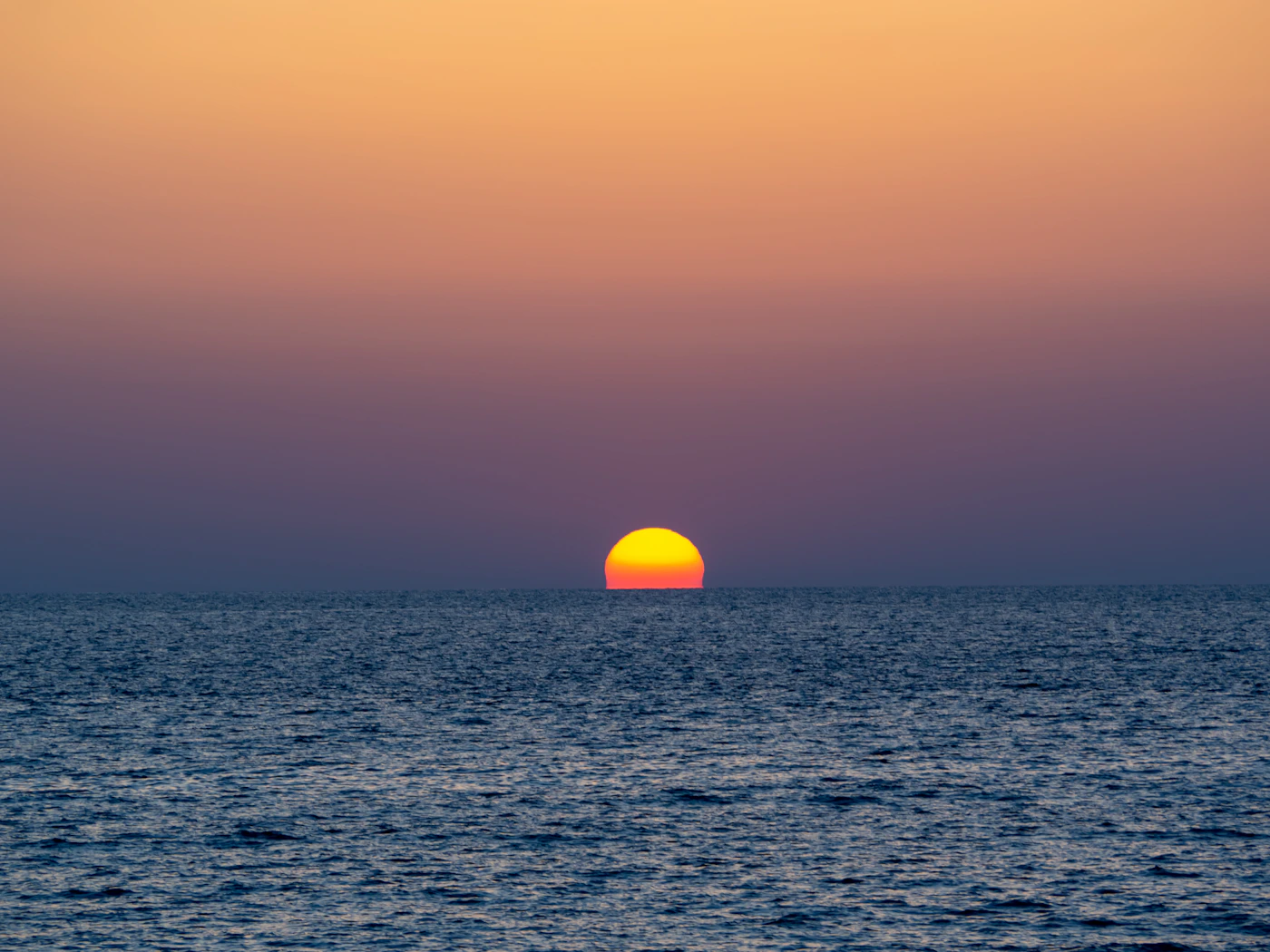 Cinematic Mediterranean sunset