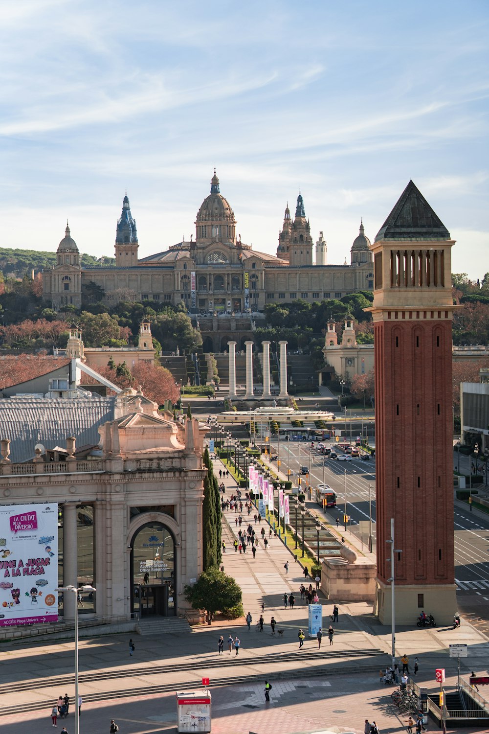 a large building with a clock tower on top of it