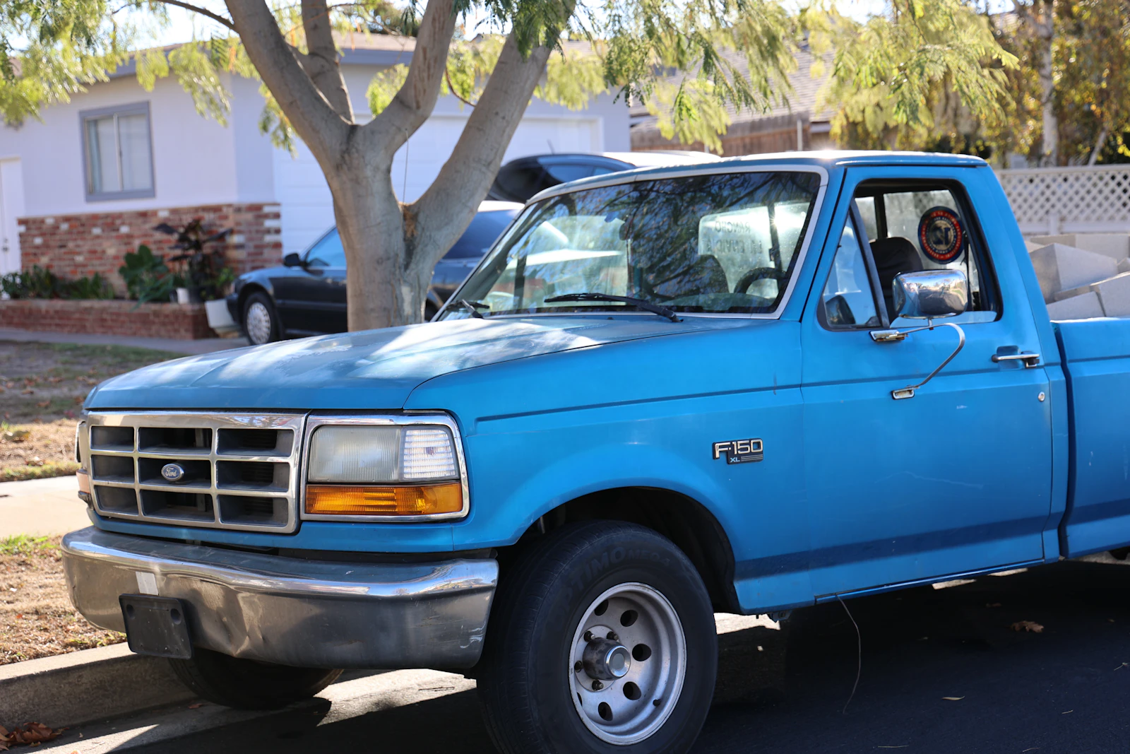 Pickup truck ready for hauling