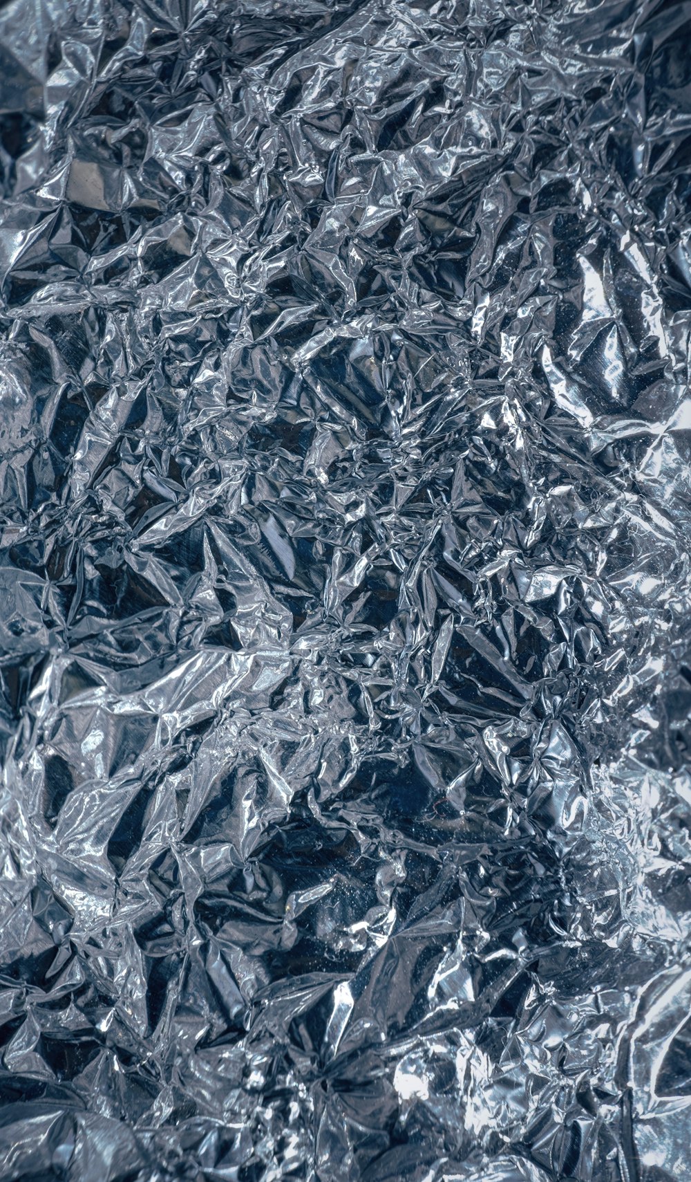 a close up of a bunch of tin foil
