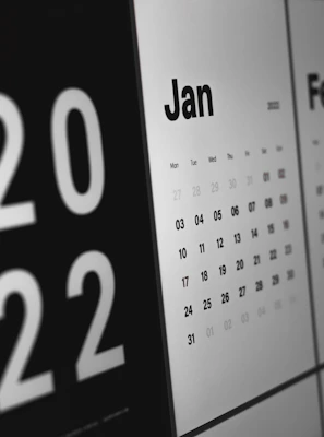 A bold calendar page highlighting an important upcoming date.