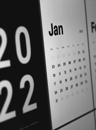 A calendar marked with key dates highlighting the medical practice interruption timeline.