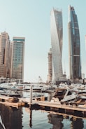 a marina with a lot of boats in it