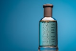 a bottle of boss bottled on a table
