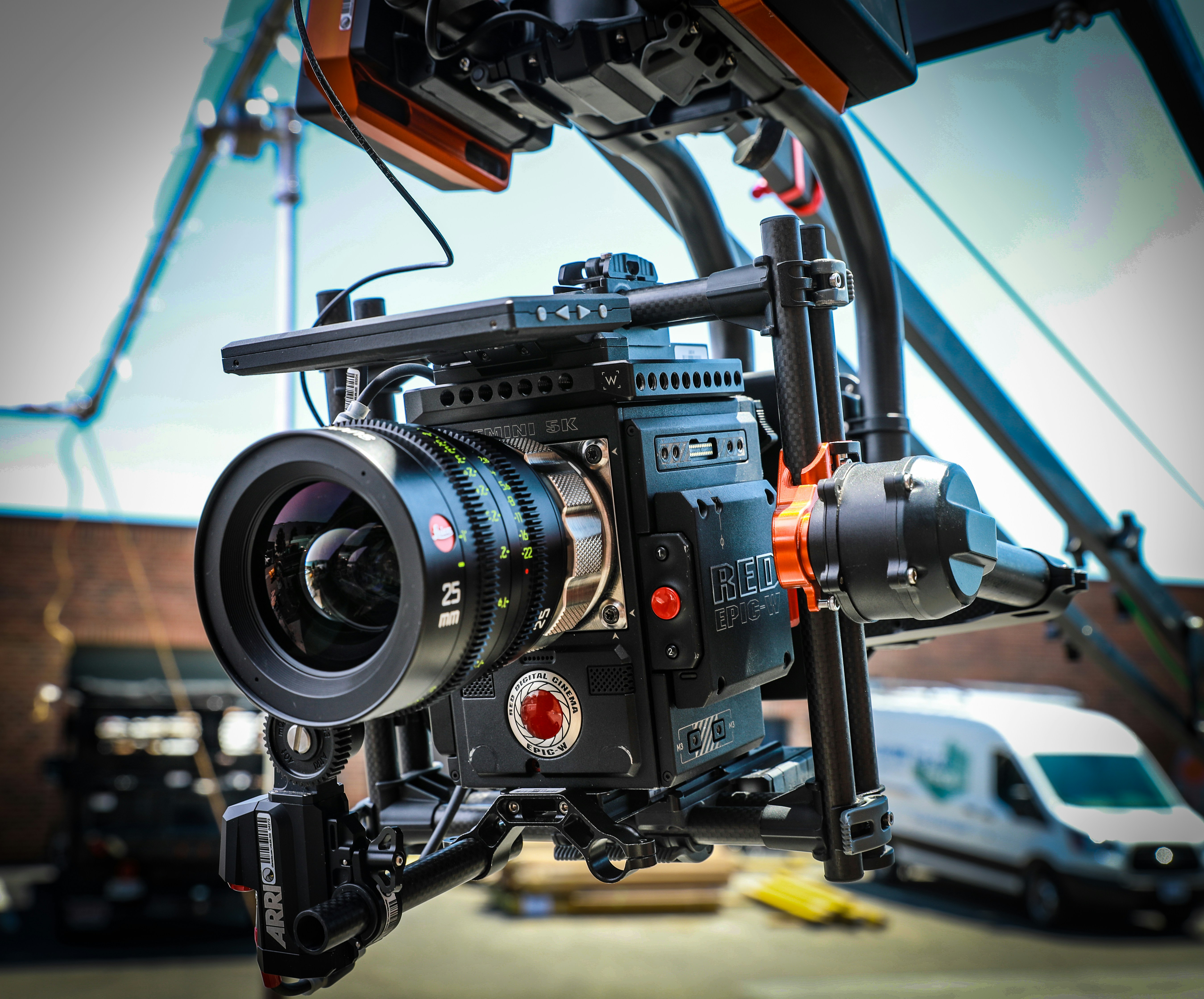 a close up of a camera on a tripod