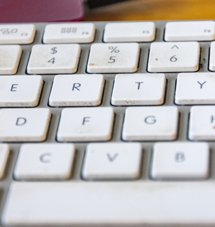 a close up of a keyboard on a table