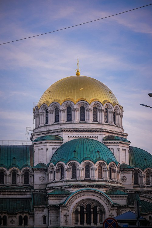 Alexander Nevsky Cathedral's golden dome, Sofia, Bulgaria