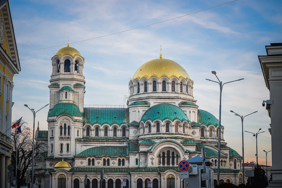 The iconic Alexander Nevsky Cathedral in Sofia, Bulgaria