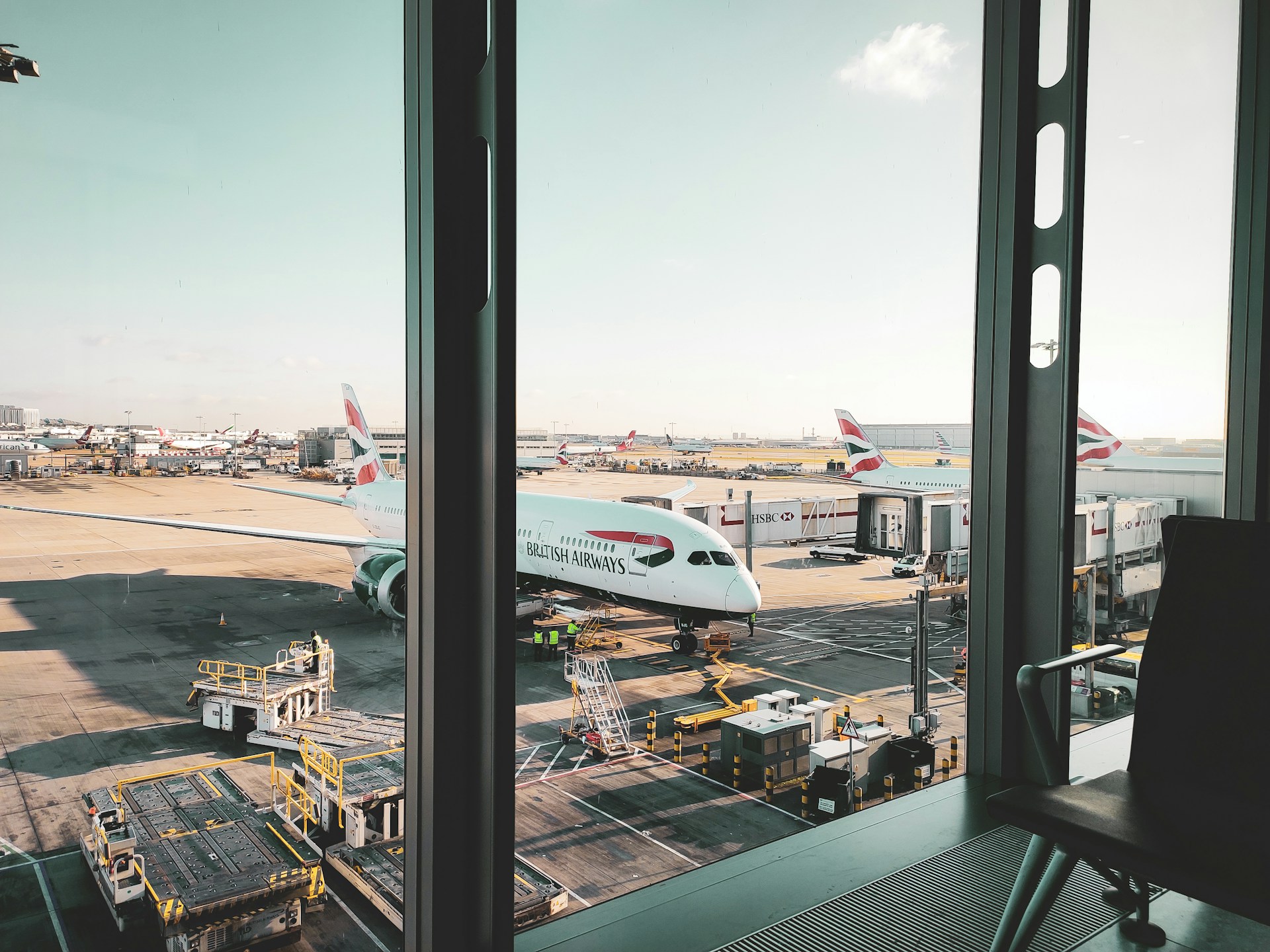 a large jetliner sitting on top of an airport tarmac