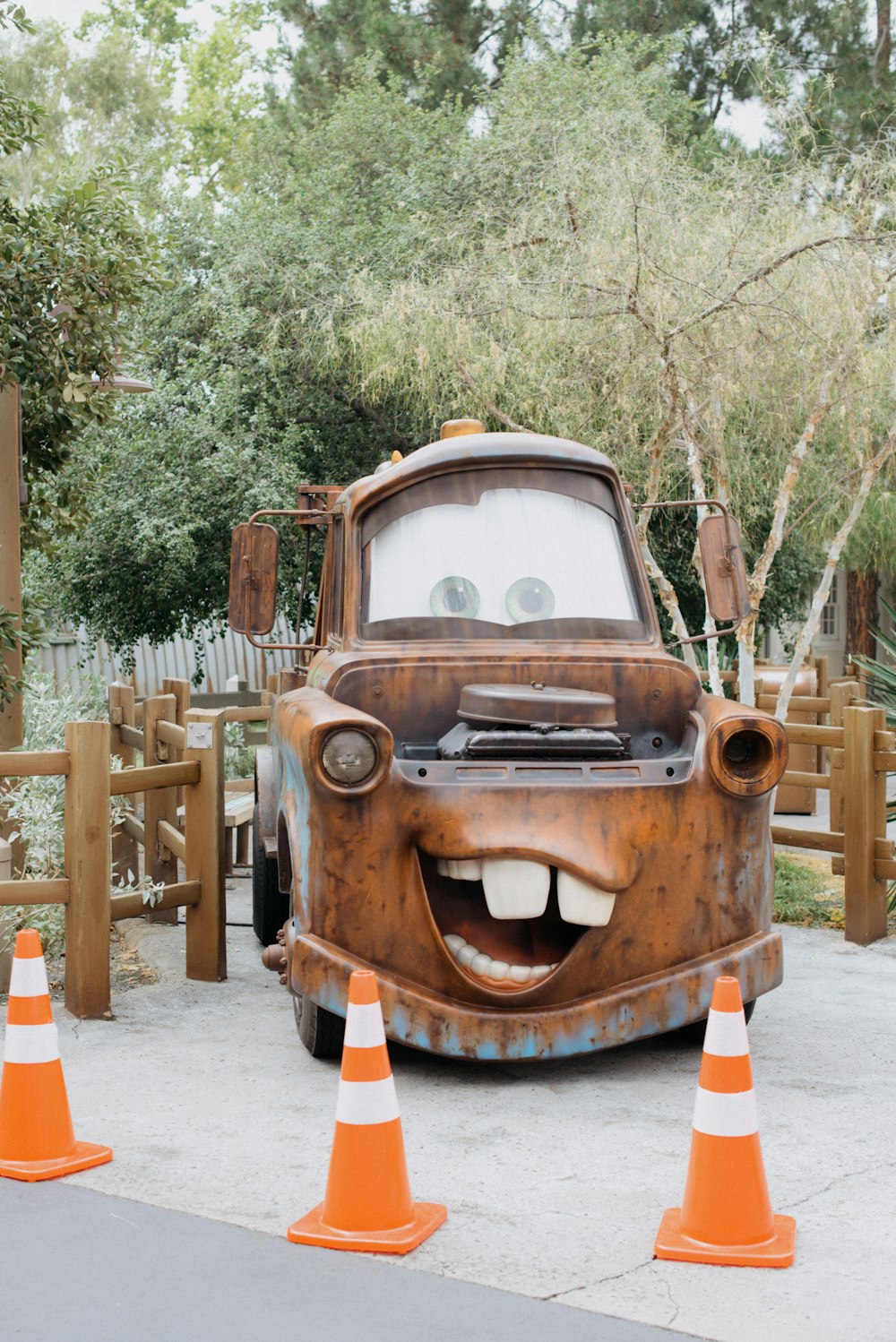 a car that is sitting in the street