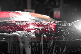 a close up of an umbrella