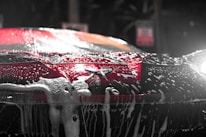 a close up of an umbrella