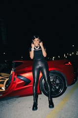 Teyana Taylor talking on a cell phone