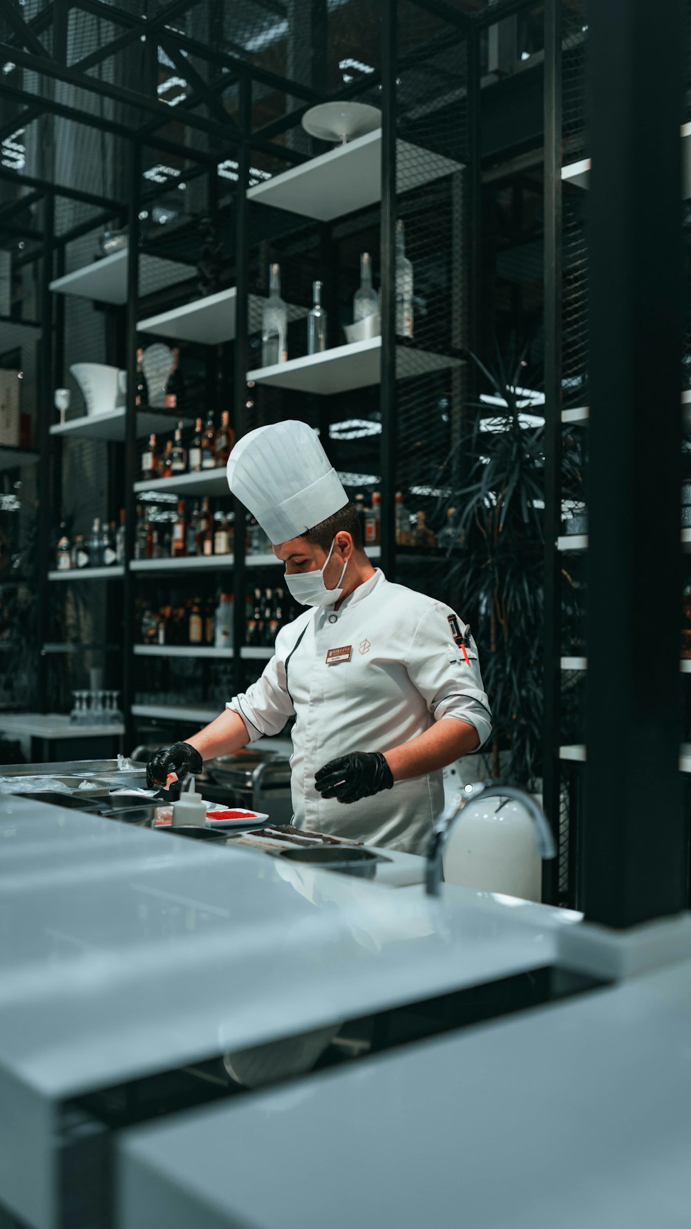 Chi tiết vải thoáng mát cho đồng phục quán phở bún cơm