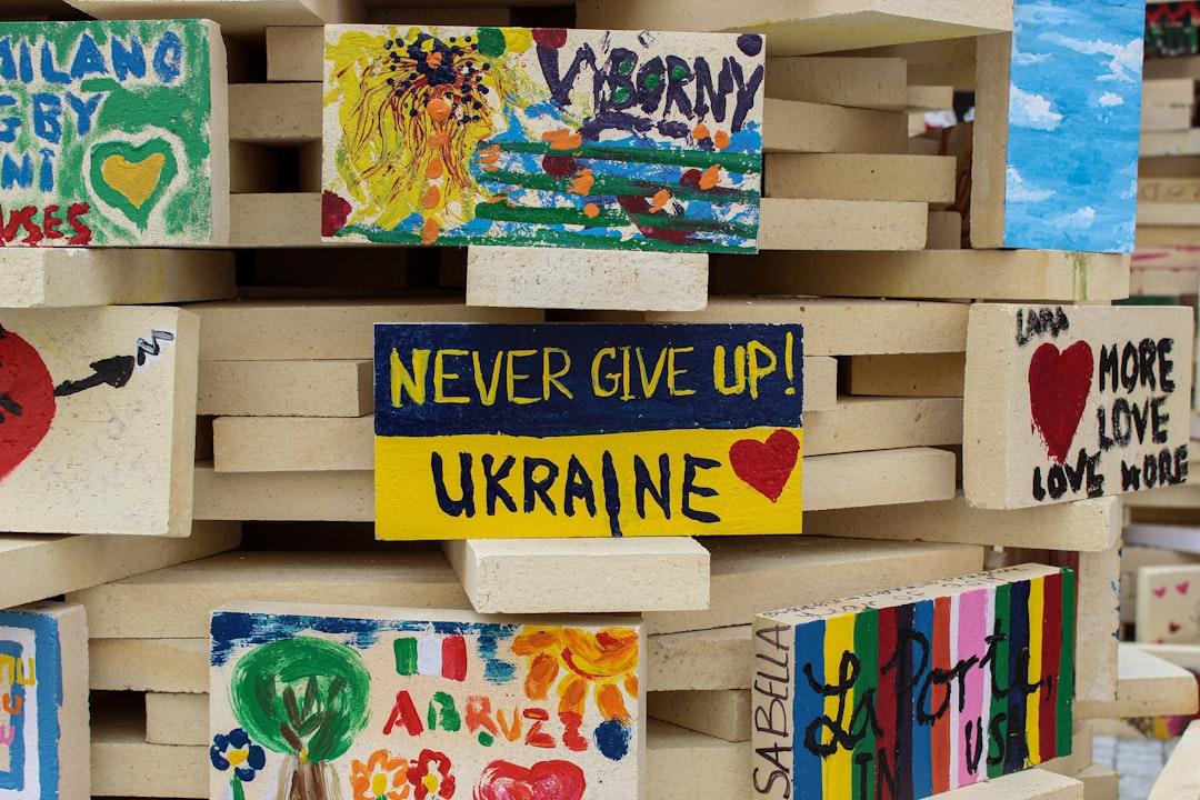 The photo was taken in Prague city in August 2019. We haven't given up. Ukrainians will never give up their freedom.