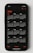A smartphone displaying a calendar for the year 2022. The months are arranged in three rows on a black screen with white numbers and red accents for the year and certain days.