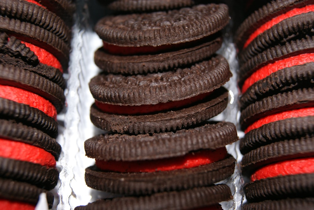 a close up of a box of cookies