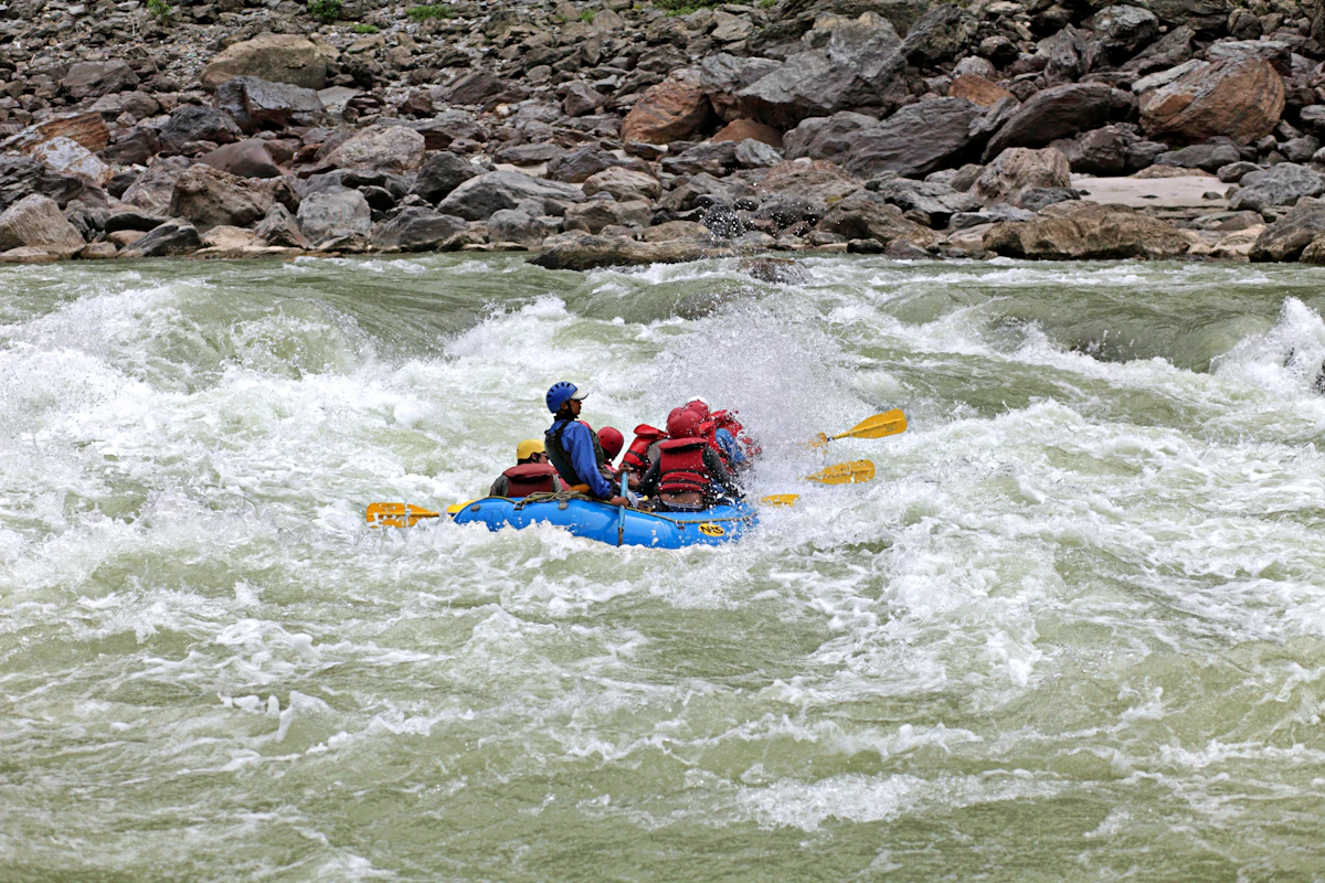 Illustrative Nepal rafting photograph