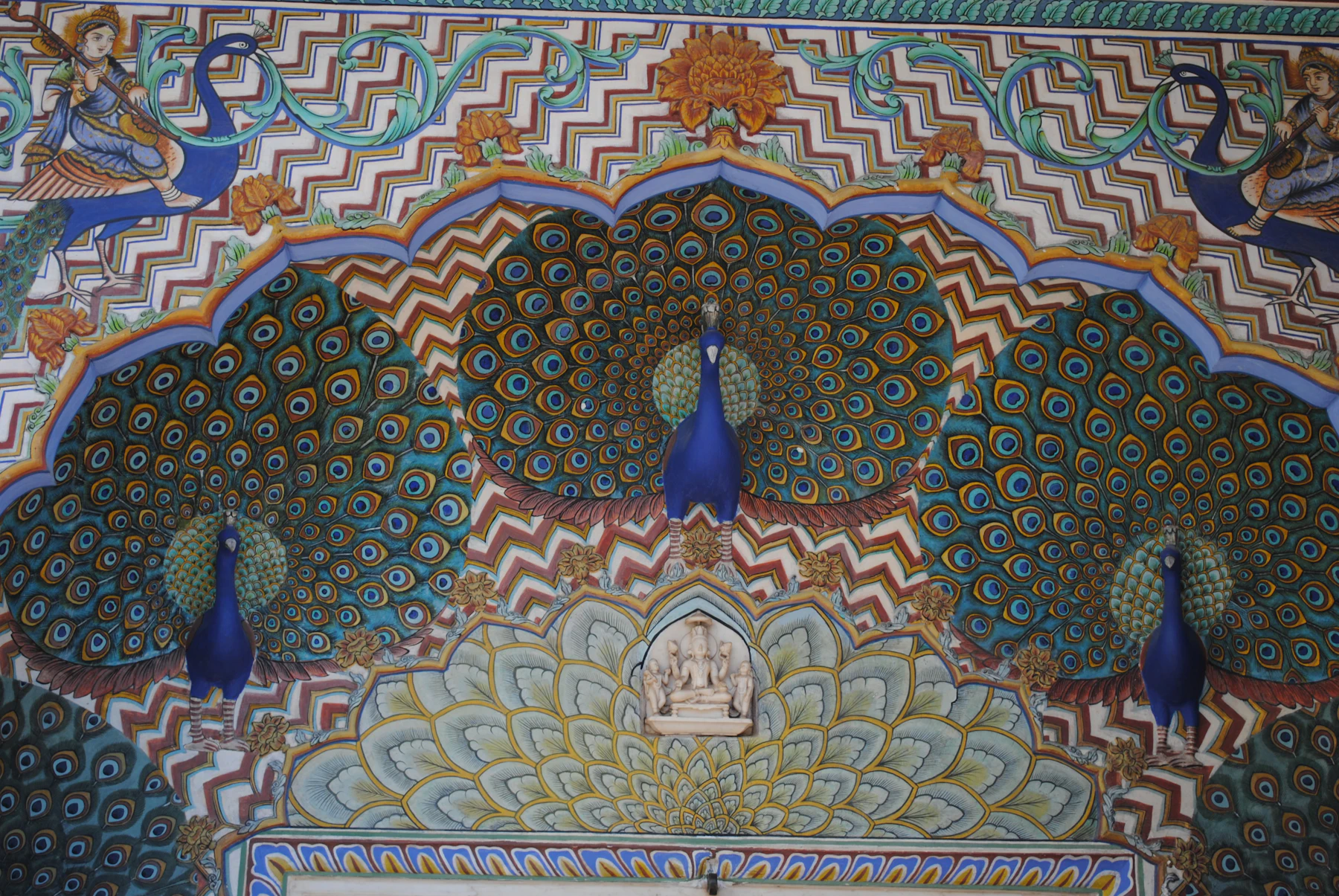 The peacock gate of the City Palace, Jaipur