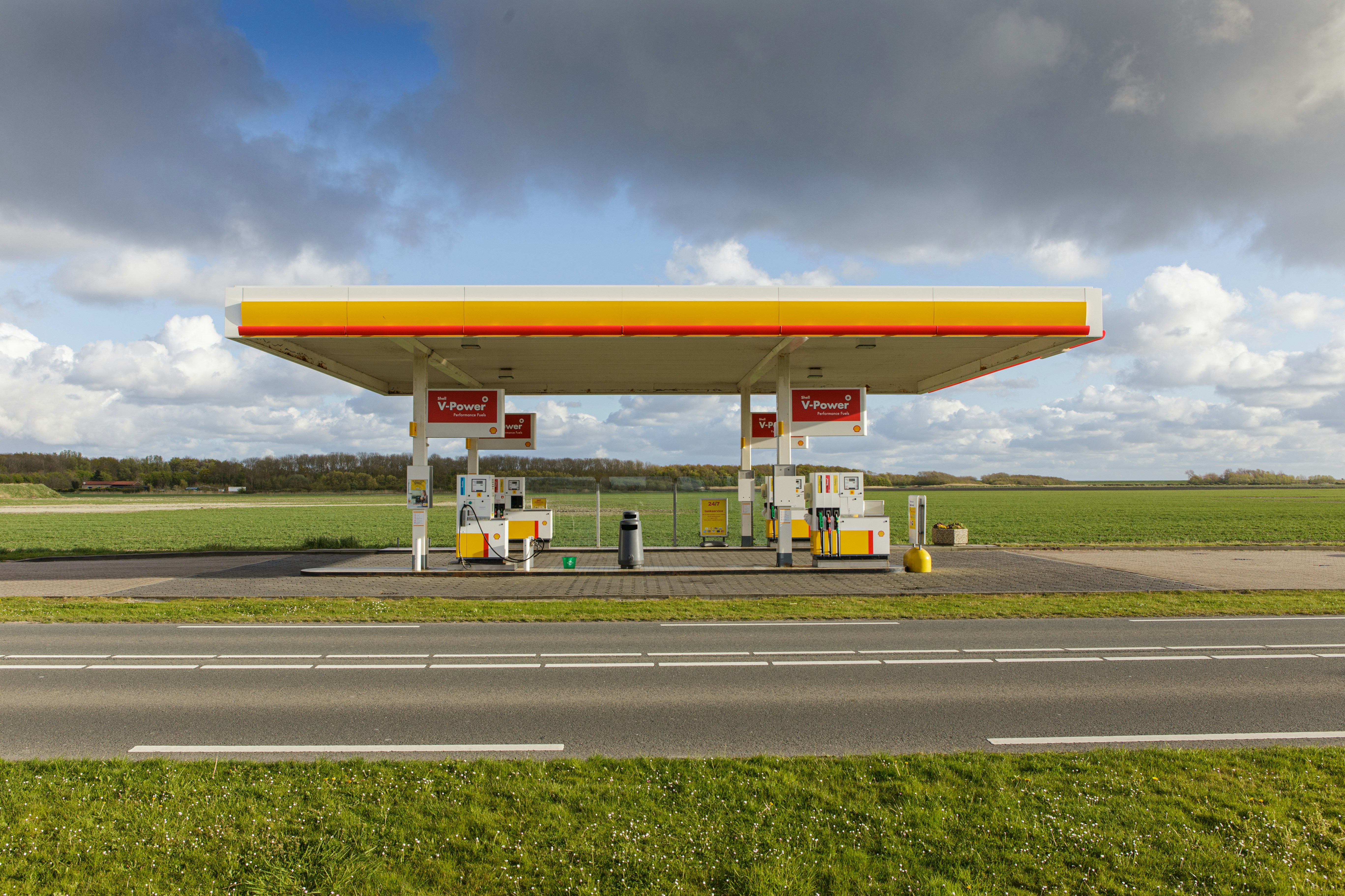 Deserted Shell Gas station at Moriaanshoofd, The Netherlands