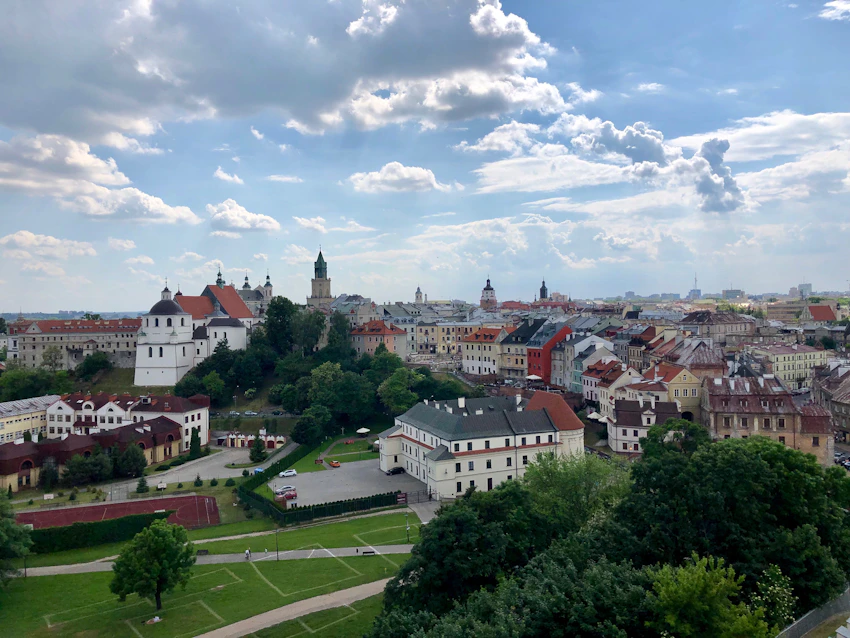 Historic tower over Lublin’s Old Town