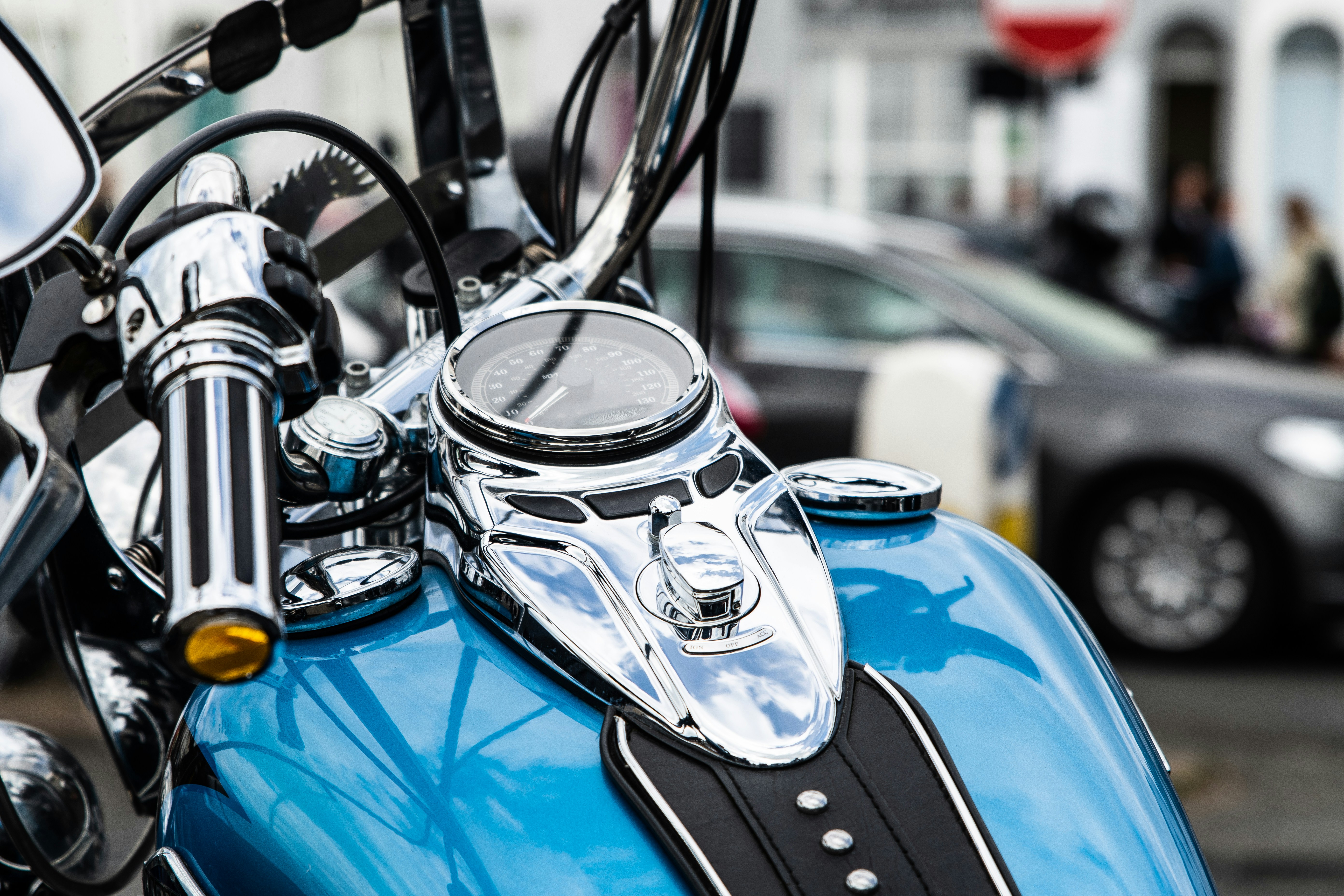 Motorcycle front side