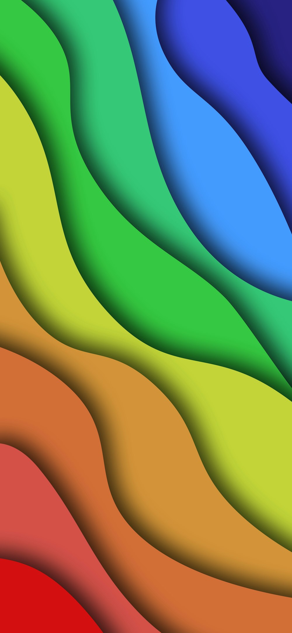 a multicolored background of wavy lines