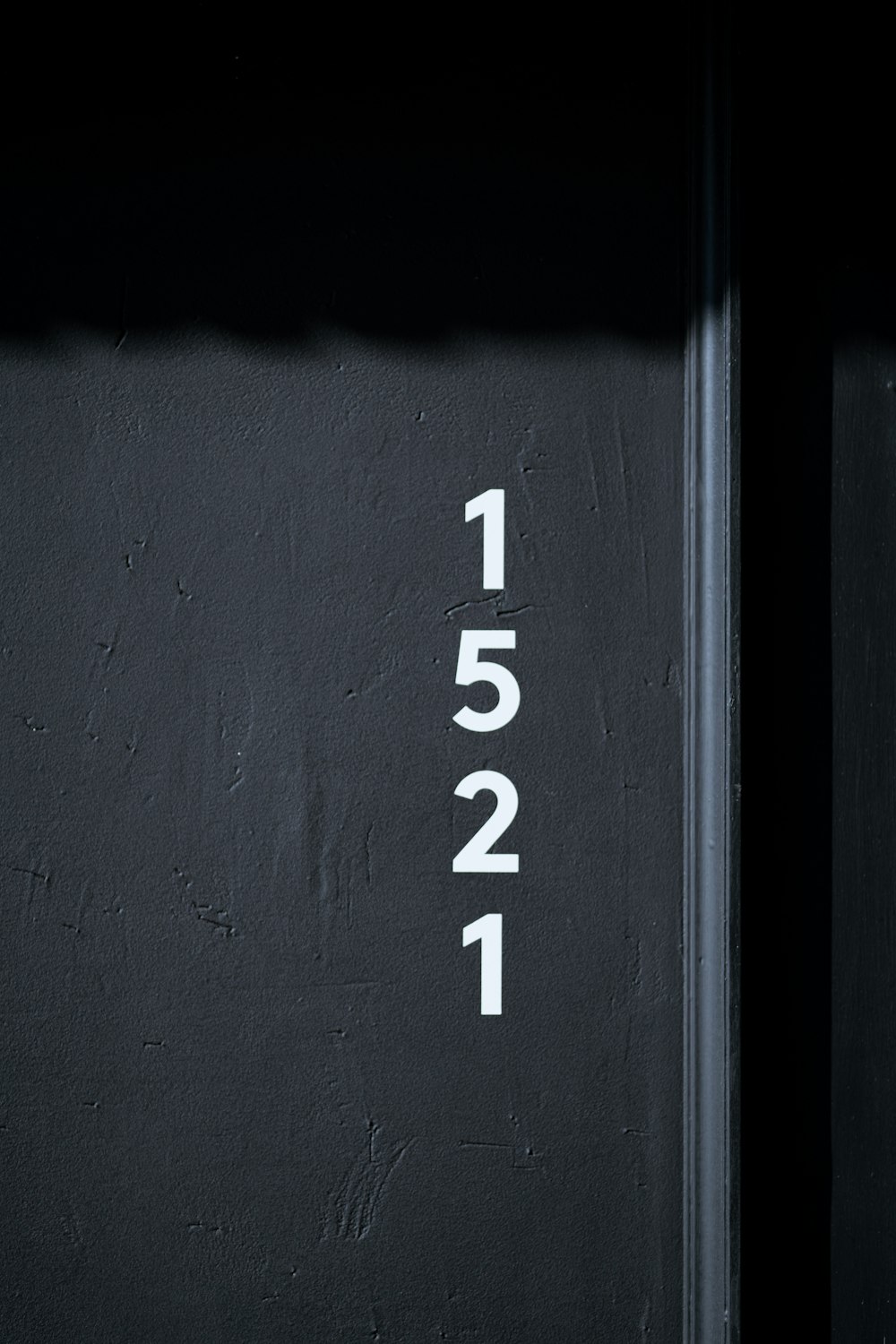 a close up of a door with numbers on it