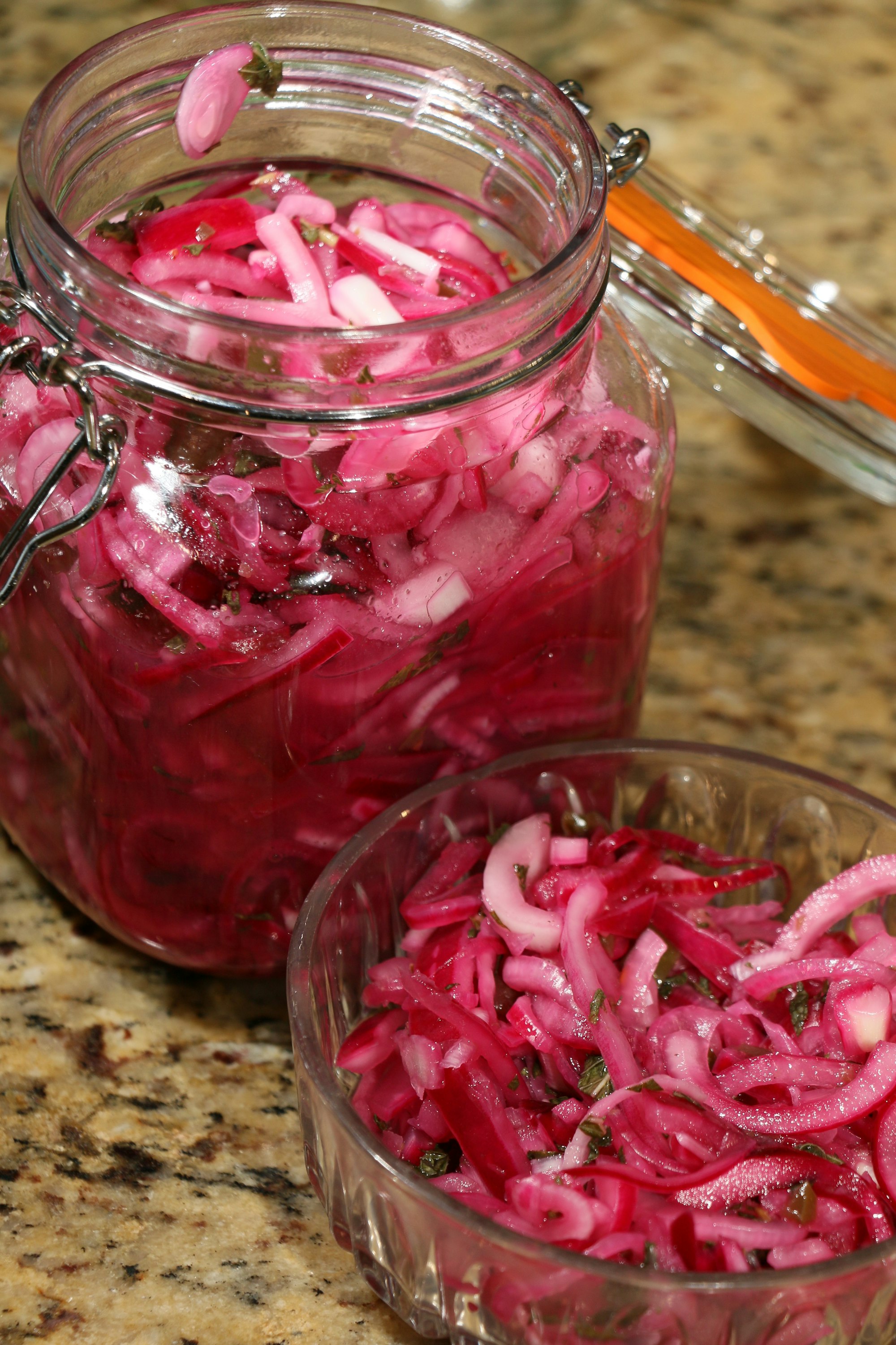 Peruvian pickled red onions