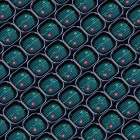 a computer generated image of a bunch of circles