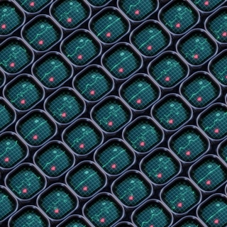 a computer generated image of a bunch of circles