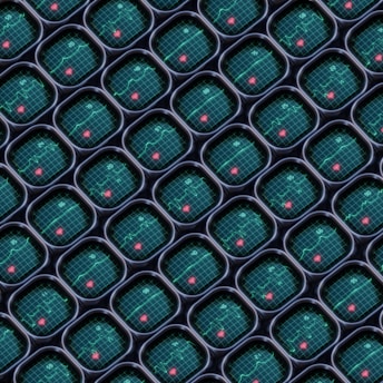 a computer generated image of a bunch of circles