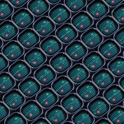 a computer generated image of a bunch of circles