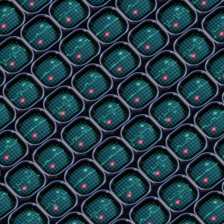 a computer generated image of a bunch of circles
