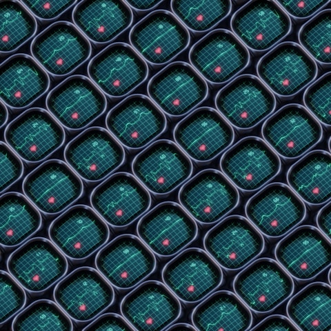a computer generated image of a bunch of circles