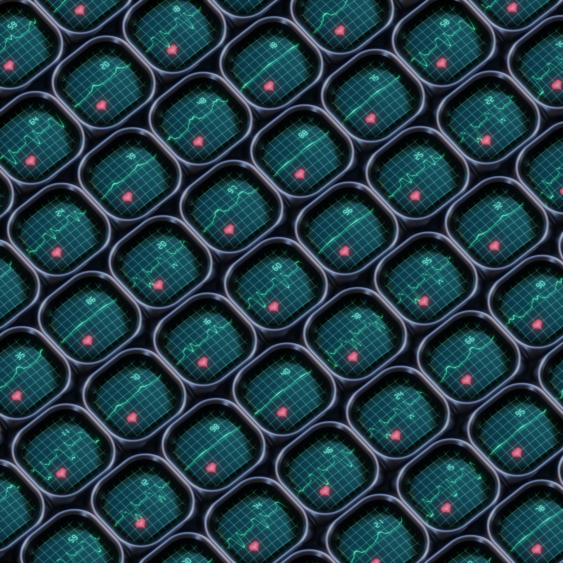 a computer generated image of a bunch of circles
