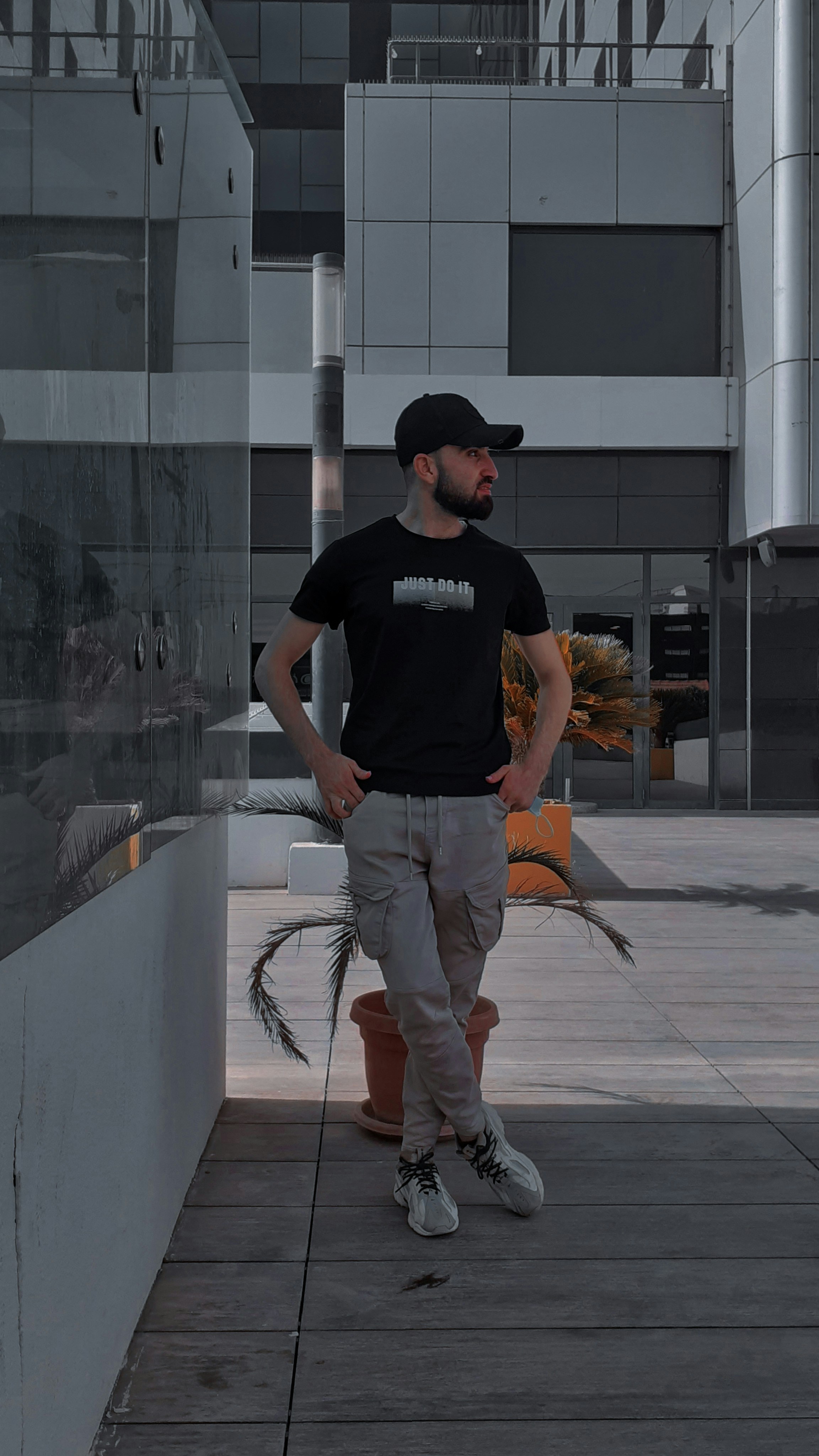 Unique fashion expression on a busy urban street