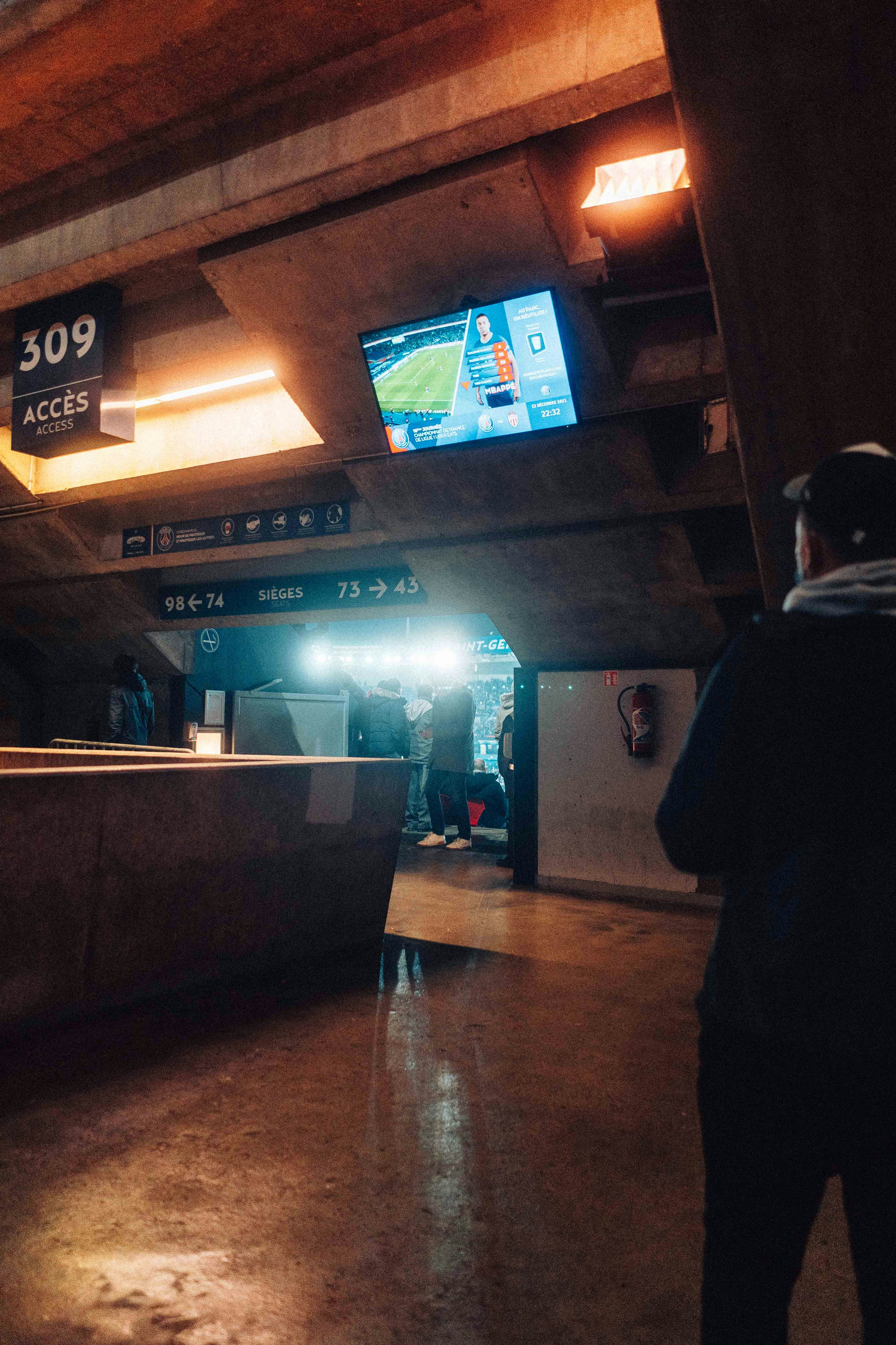 entrance of football stadium paris saint germain