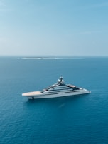 Private yacht sailing in the azure waters of the Caribbean.