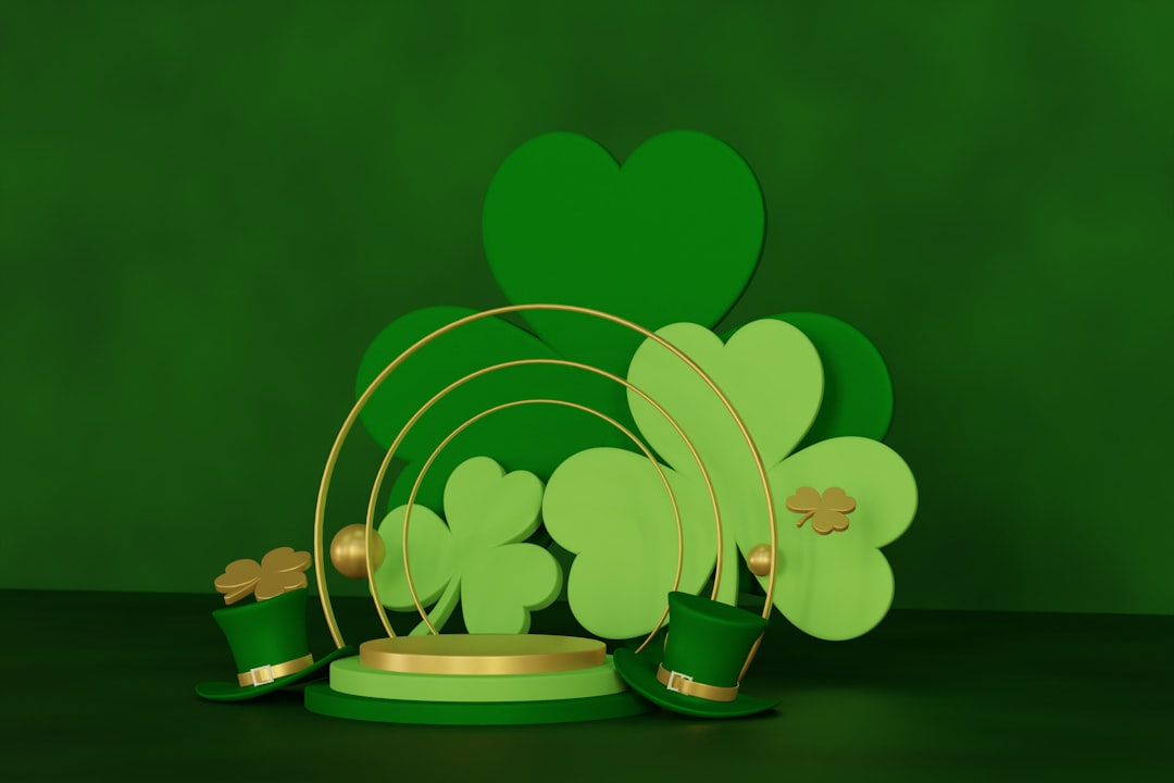 a green and gold st patrick