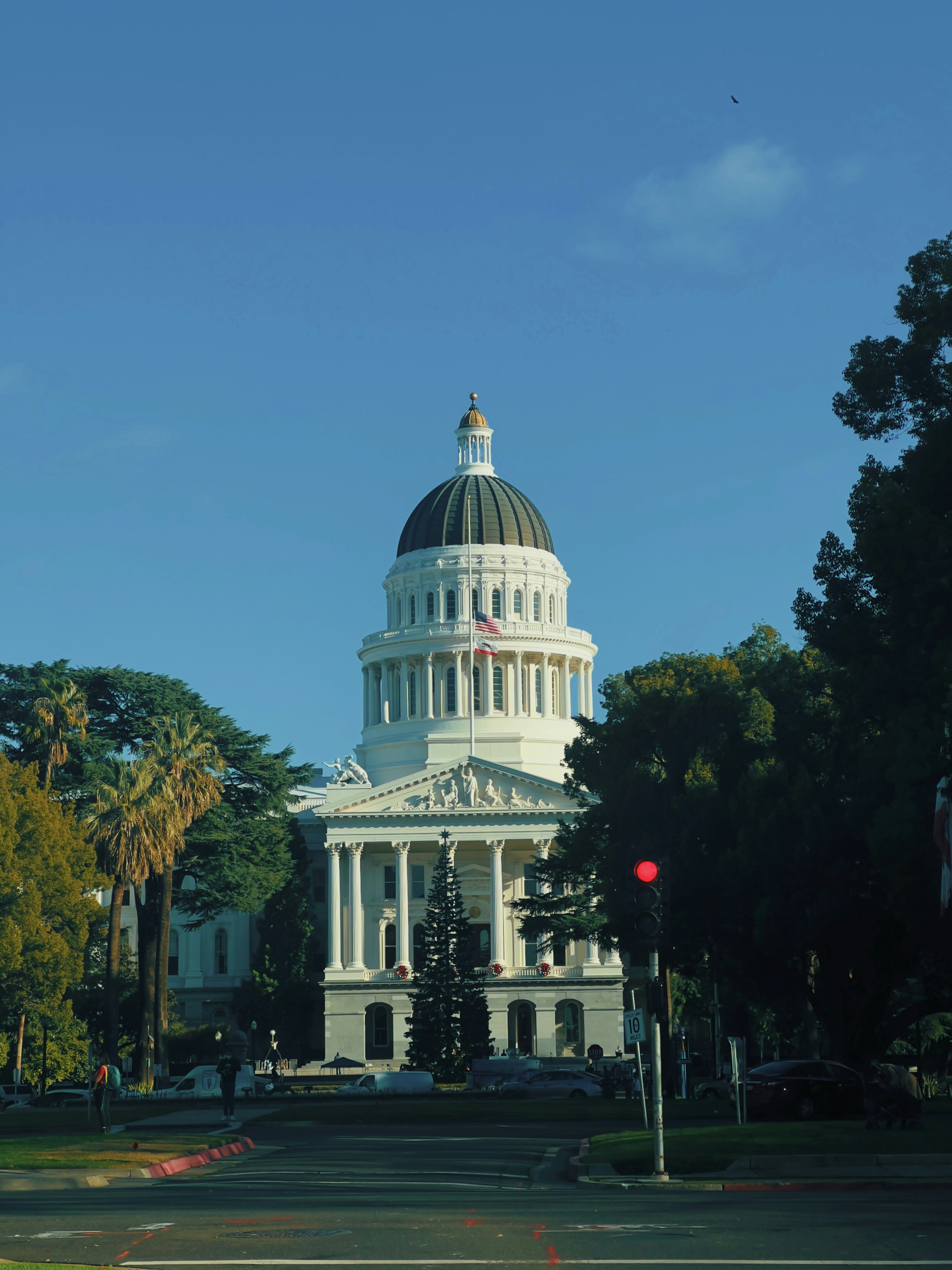 a large white building with a dome on top